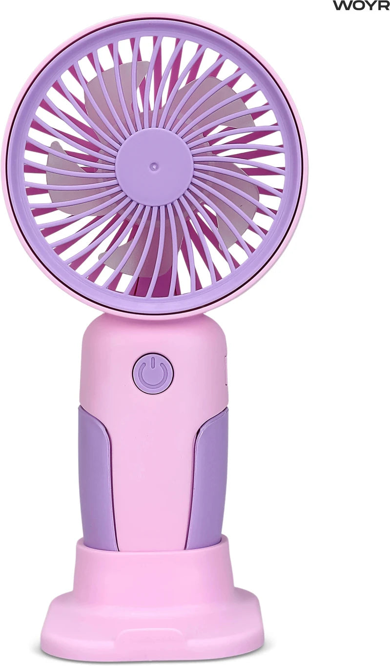 White Plastic Portable Fan, 4 Inch
