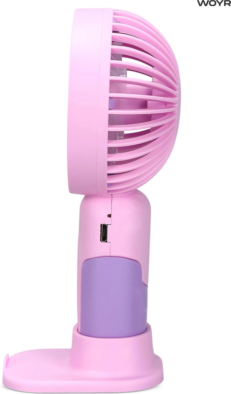 White Plastic Portable Fan, 4 Inch